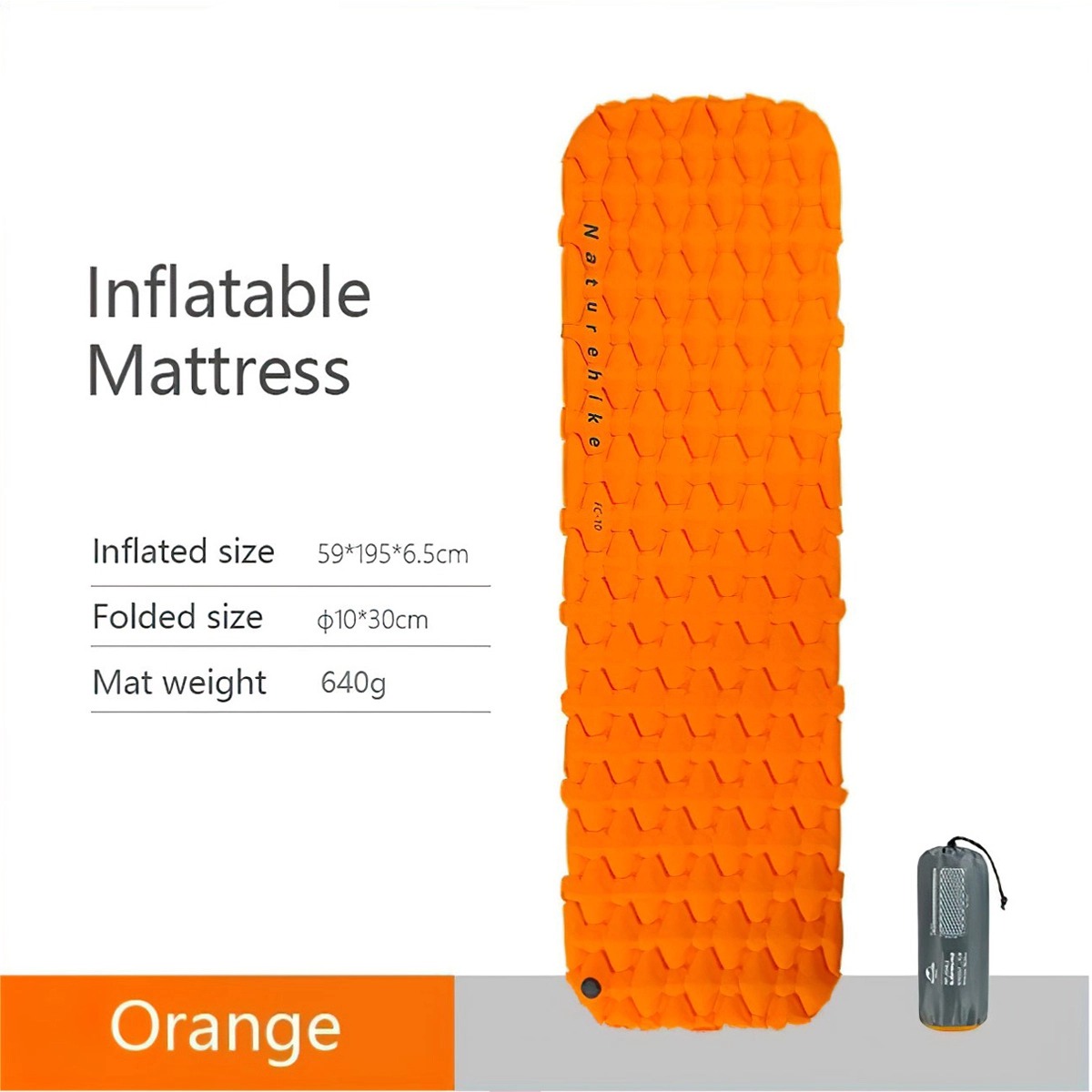 Nệm hơi đơn FC-10 single sleeping pad NH19Z032-P và NH19Z001-P/ túi hơi NH19Q033-D