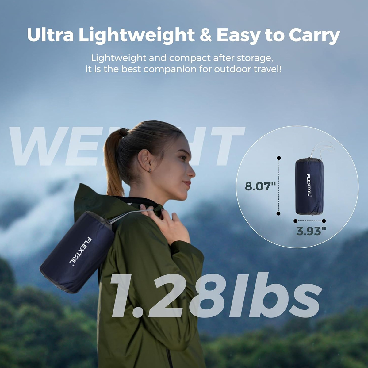 Flextail ZERO MATTRESS Nệm Hơi Đơn - Lightweight Inflatable Sleeping Pad Air Mattress