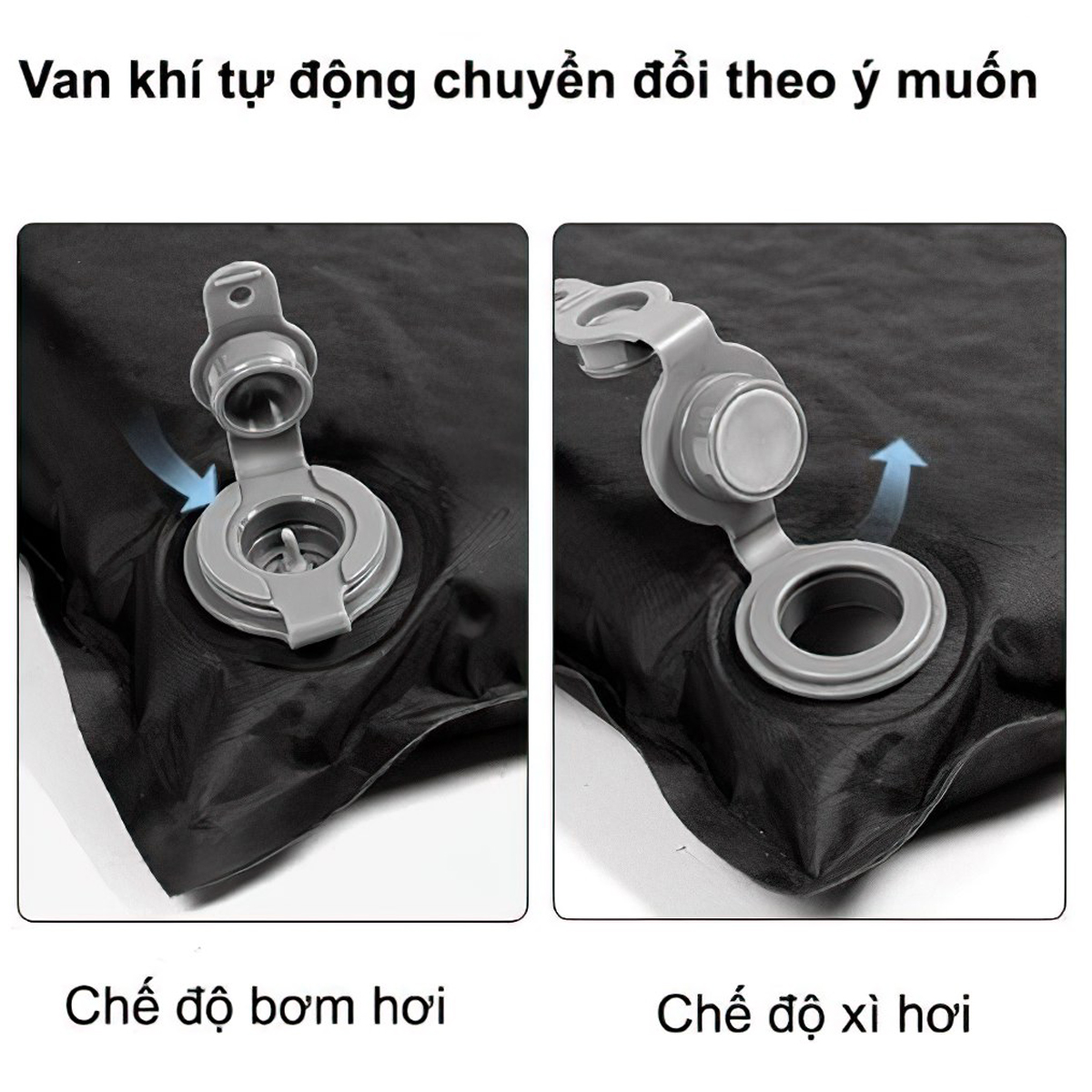 Nệm Hơi Tự Bơm Cắm Trại Blackdog