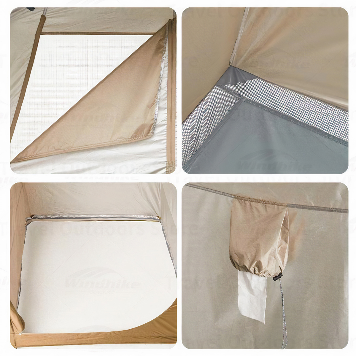 Naturehike Lều Vệ Sinh Cắm Trại 2 Khoang Glamping