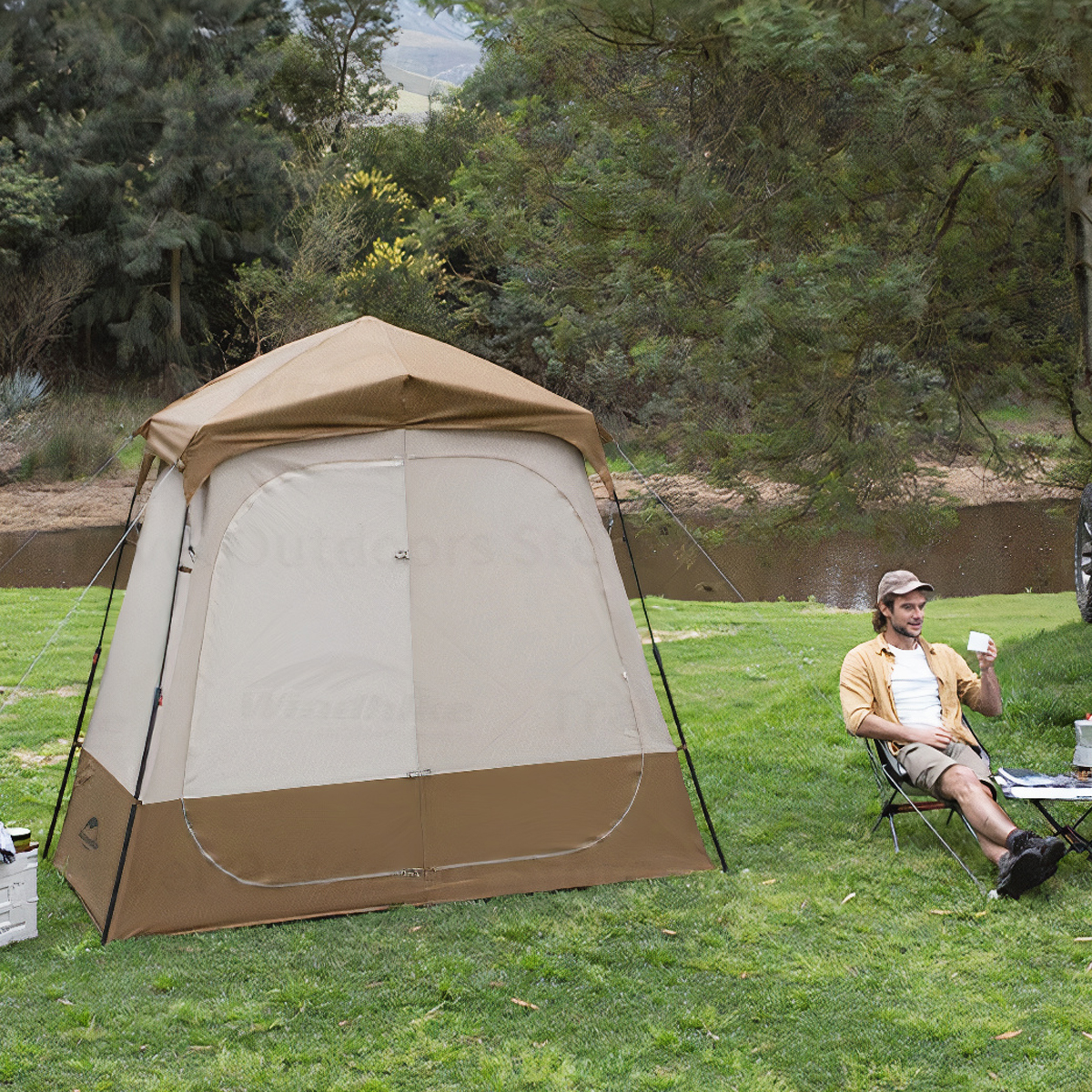 Naturehike Lều Vệ Sinh Cắm Trại 2 Khoang Glamping