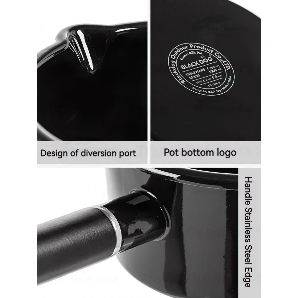 Blackdog BD-YC010 Nồi Tráng Men Cho 1-2 Người Cắm Trại