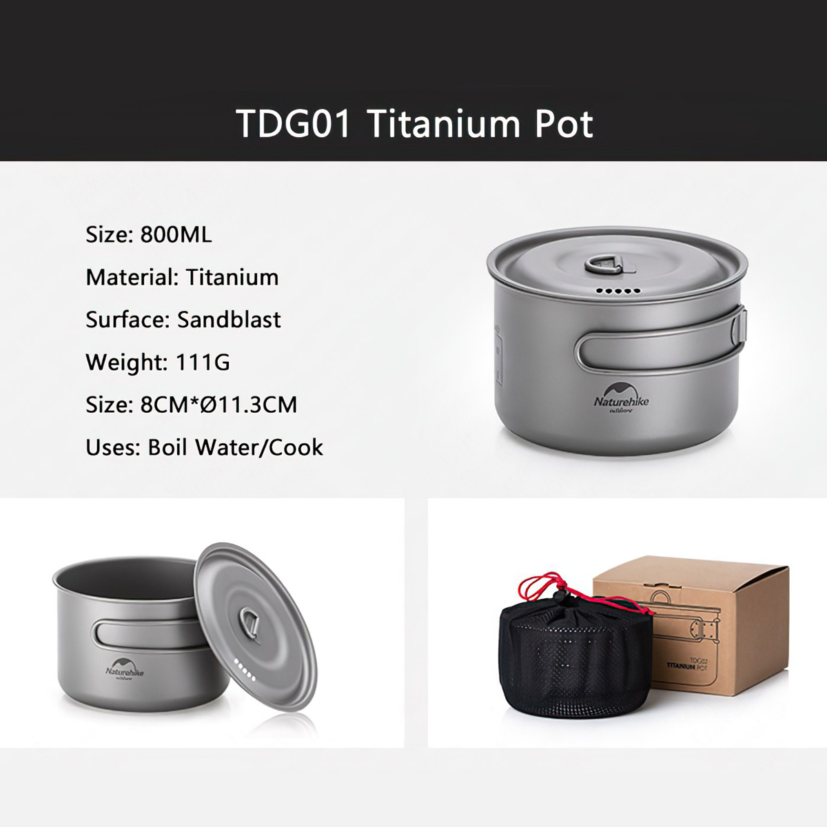 Naturehike Nồi Dùng Trong Các Chuyến Đi Cắm Trại Dã Ngoại