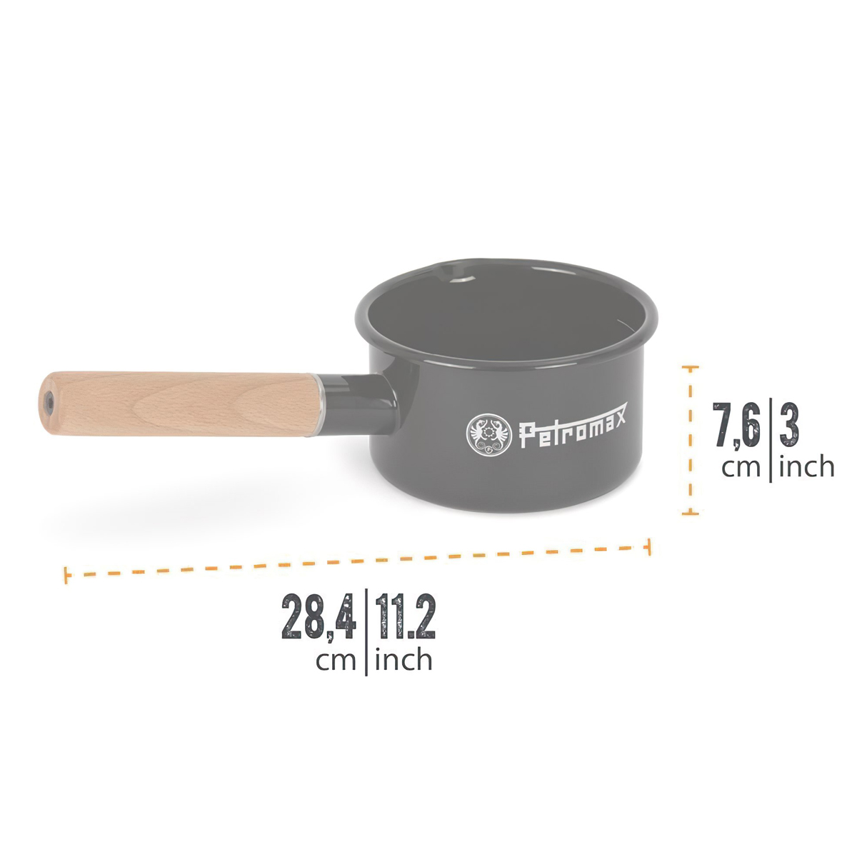 Petromax Enamel Pan Nồi Tráng Men Có Tay Cầm