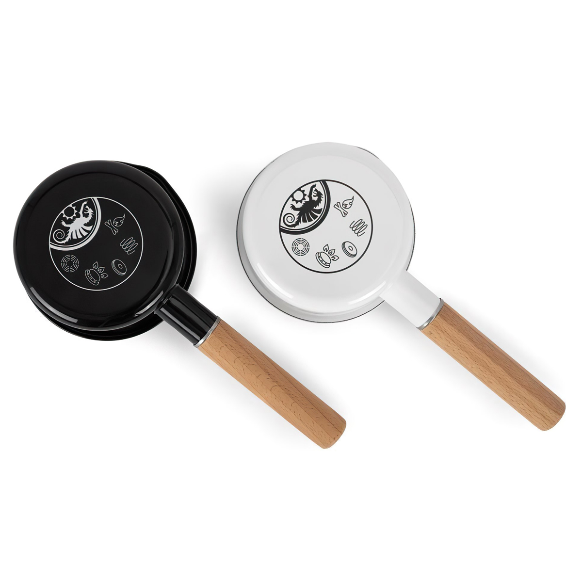 Petromax Enamel Pan Nồi Tráng Men Có Tay Cầm