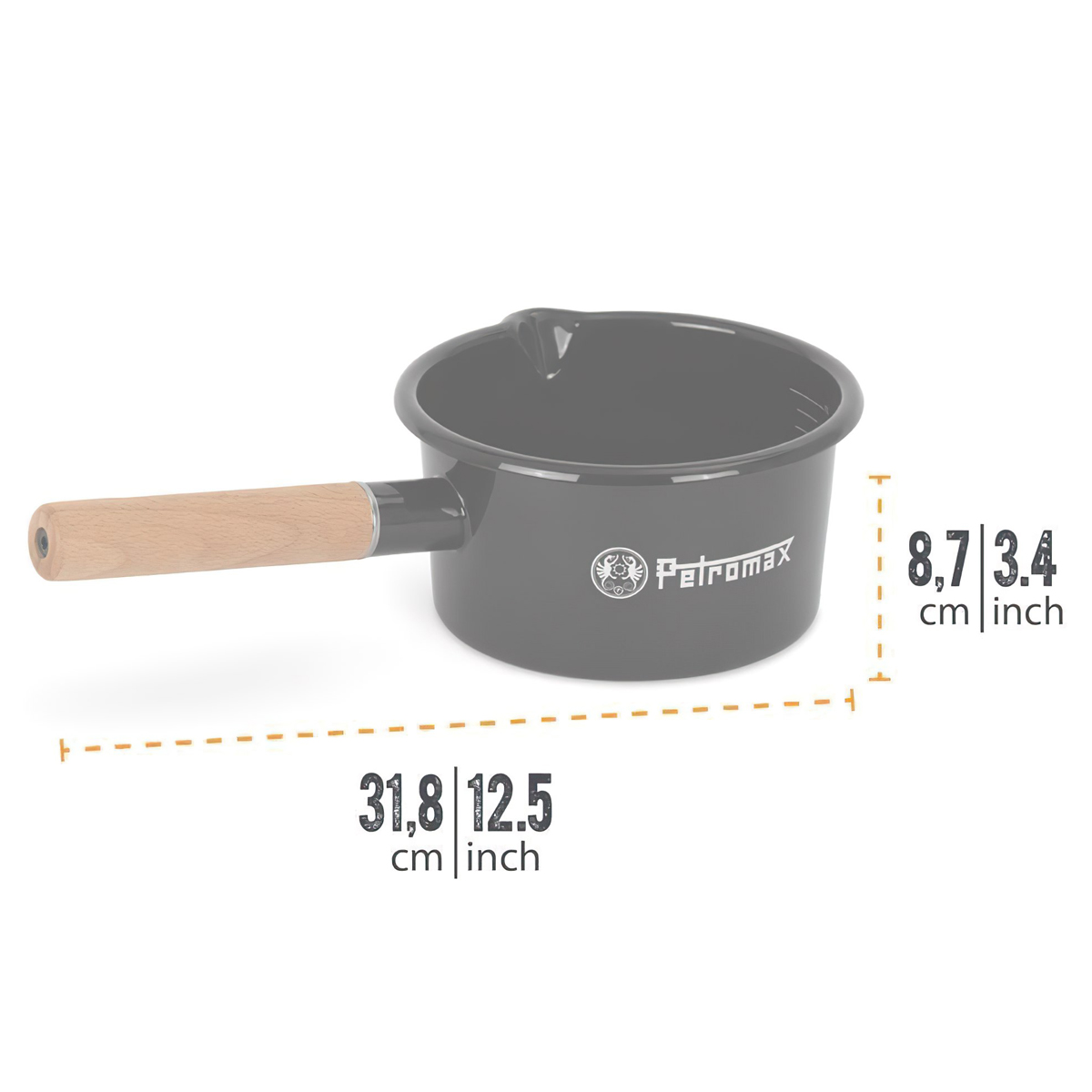 Petromax Enamel Pan Nồi Tráng Men Có Tay Cầm