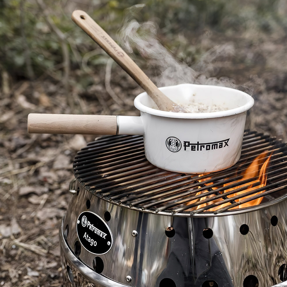 Petromax Enamel Pan Nồi Tráng Men Có Tay Cầm