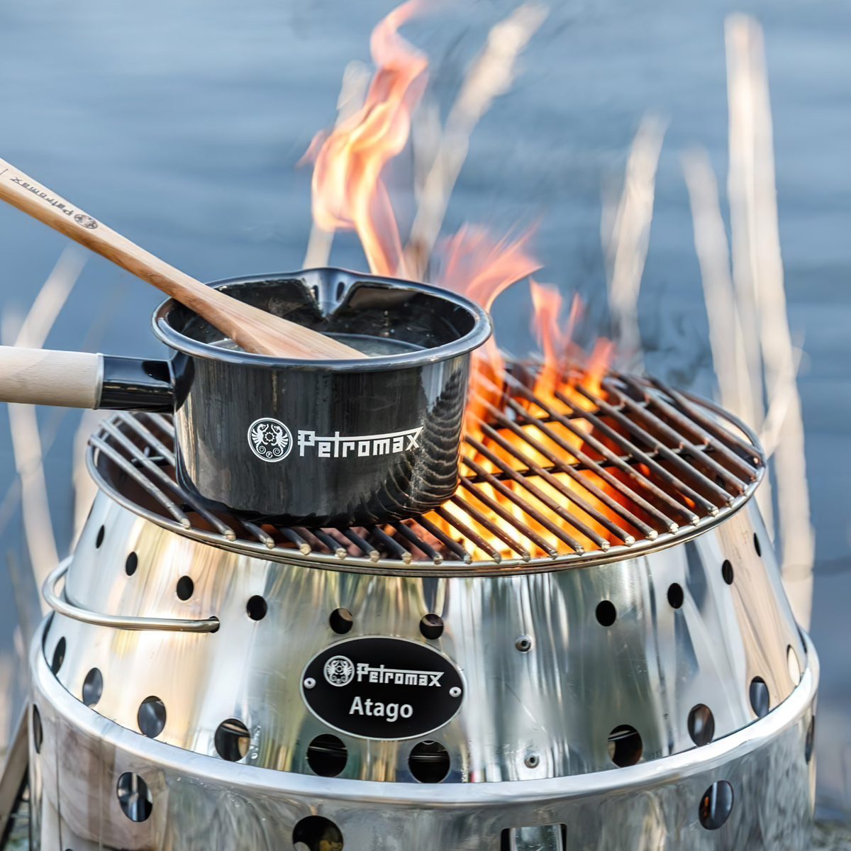 Petromax Enamel Pan Nồi Tráng Men Có Tay Cầm