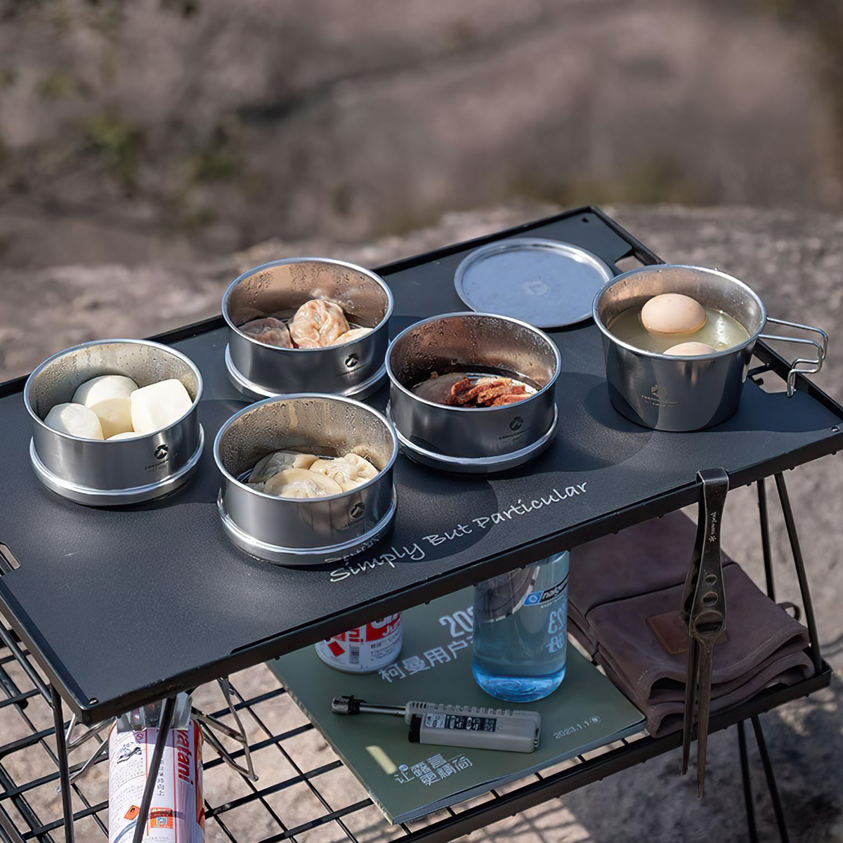 Nồi/ Xửng Hấp Cắm Trại Sierra Mini Campingmoon S362