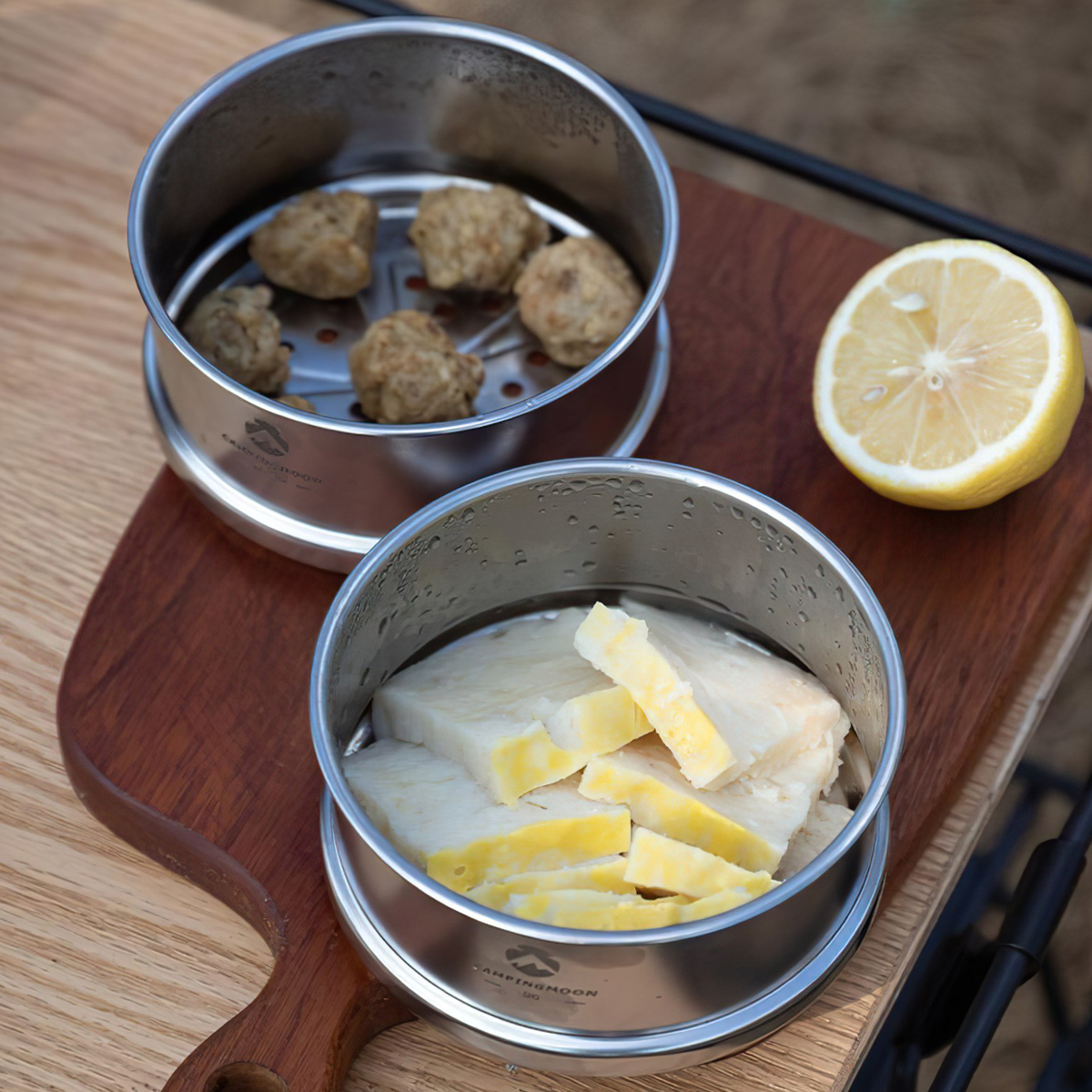 Nồi/ Xửng Hấp Cắm Trại Sierra Mini Campingmoon S362