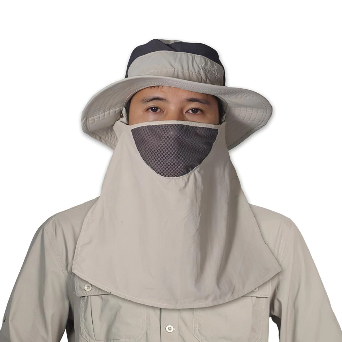 Ktom Nón Tai Bèo Chống Nắng Cắm Trại (Kèm Khẩu Trang)