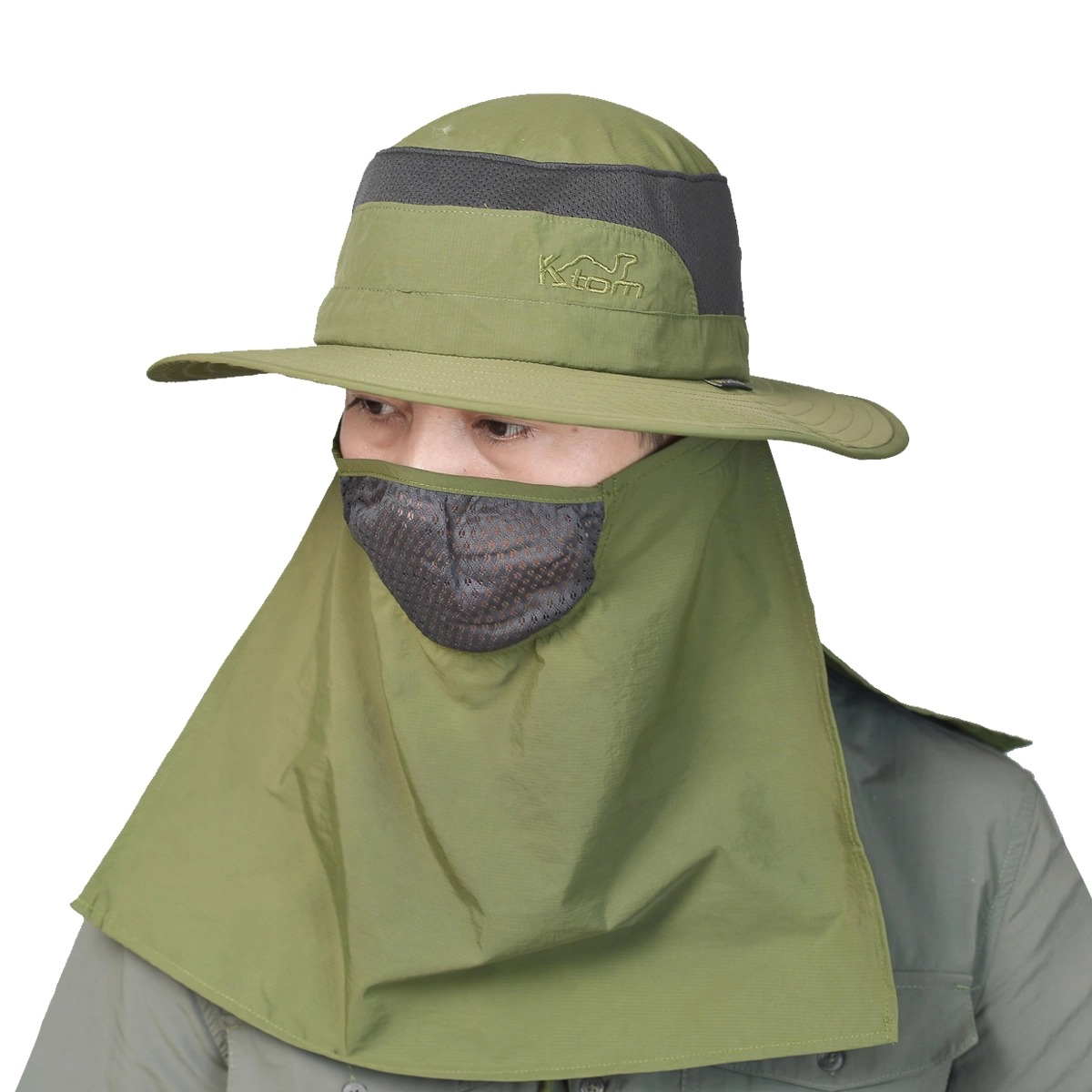 Ktom Nón Tai Bèo Chống Nắng Cắm Trại (Kèm Khẩu Trang)