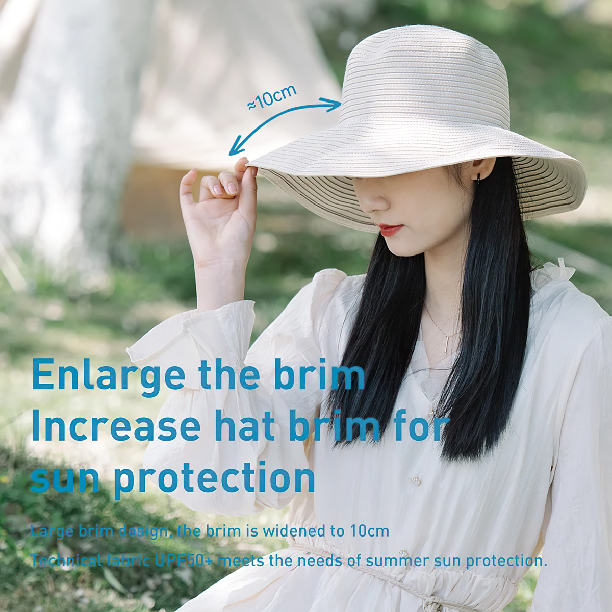 Nón Tai Bèo Rộng Vành Cắm Trại Naturehike NH21FS537