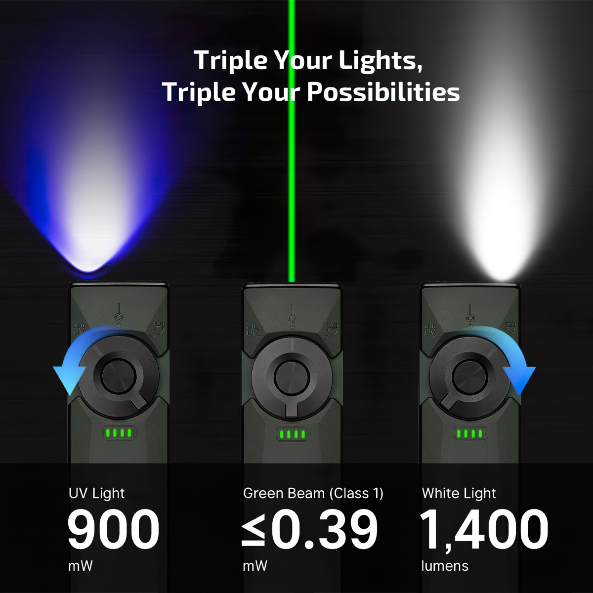 Olight Đèn Pin Bỏ Túi 3 Trong 1 Arkfeld Ultra O-aluminum Exclusive Material