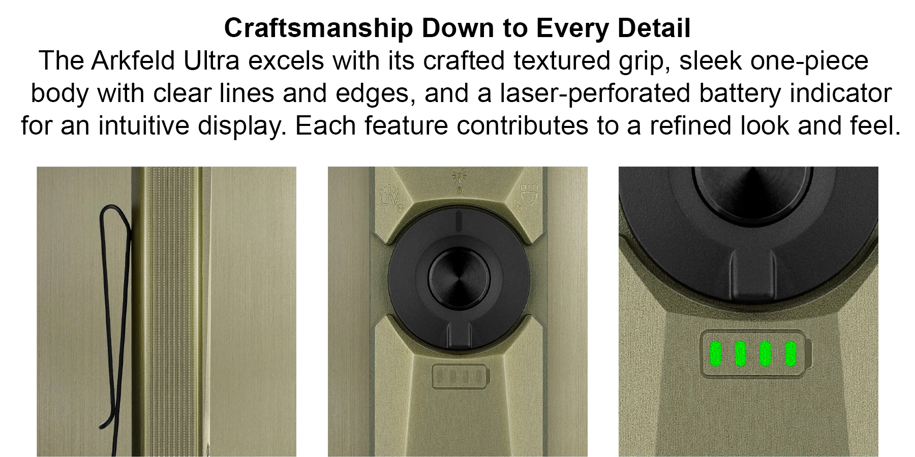 Olight Đèn Pin Bỏ Túi 3 Trong 1 Arkfeld Ultra O-aluminum Exclusive Material