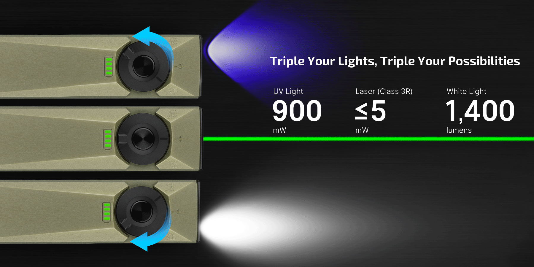 Olight Đèn Pin Bỏ Túi 3 Trong 1 Arkfeld Ultra O-aluminum Exclusive Material