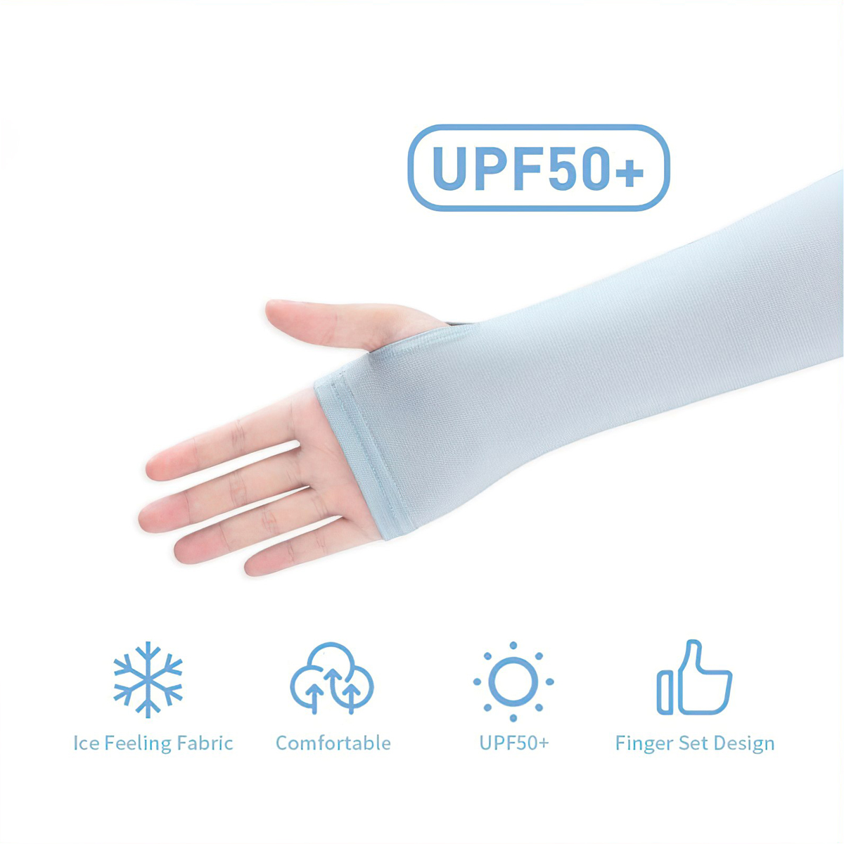 Naturehike Ống Găng Tay Xỏ Ngón Chống Nóng ( UPF50+ Fingerless sun protection sleeves ) Cắm Trại