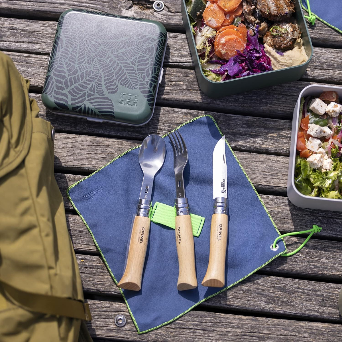 Opinel Bộ Muỗng Nĩa Cắm Trại Picnic+ Cho No.8 ( không bao gồm dao No.8 )