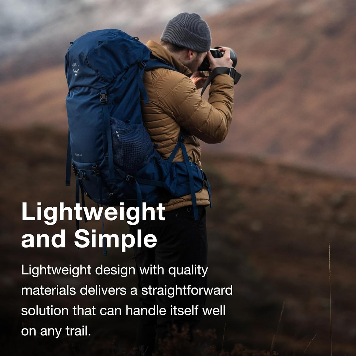 Osprey Rook 50L Balo Leo Núi Du Lịch