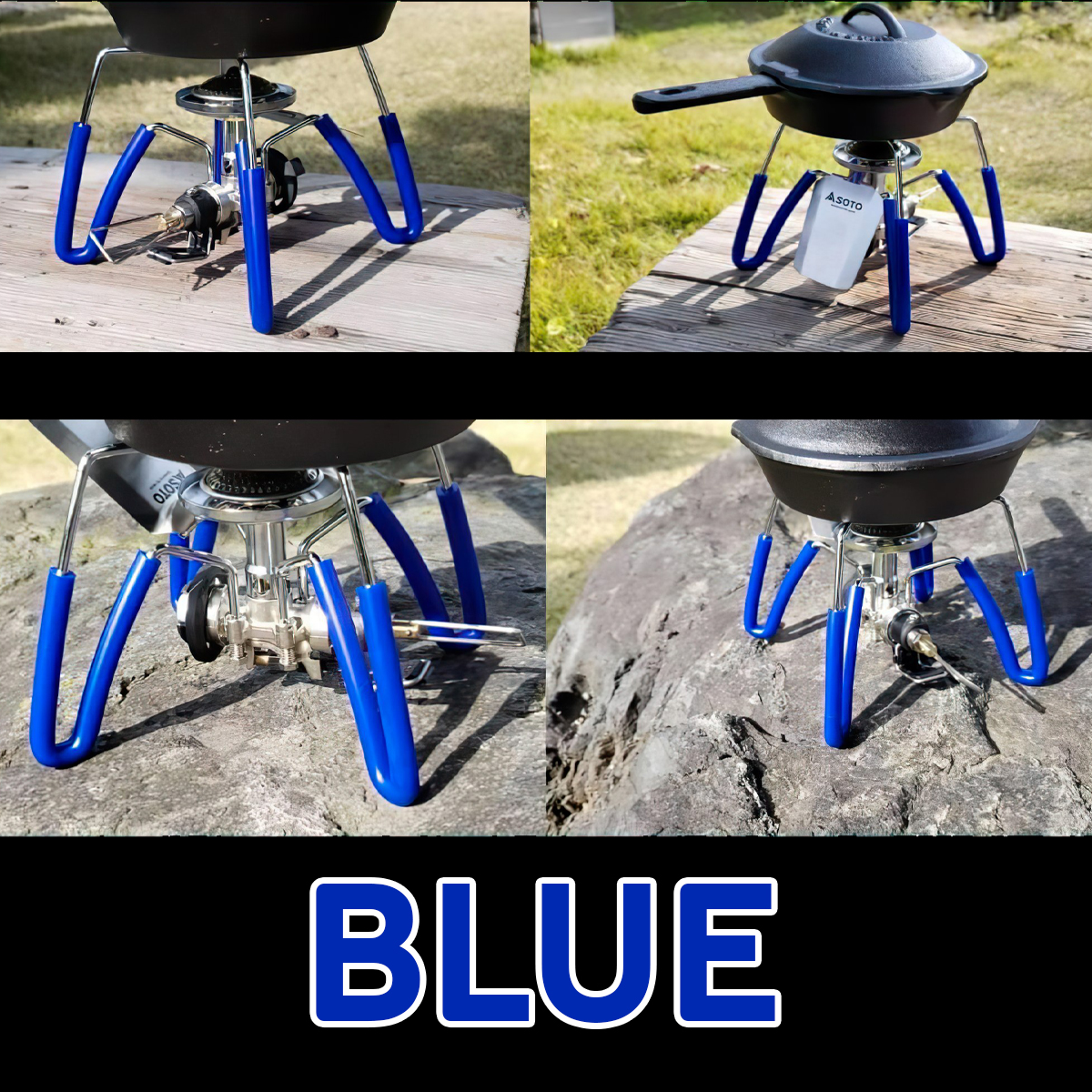 Phụ Kiện Cắm Trại Chân Cao Su Chống Trượt Giúp Việc Sử Dụng Bếp Gas Soto St-310 ( Bếp Nhện )