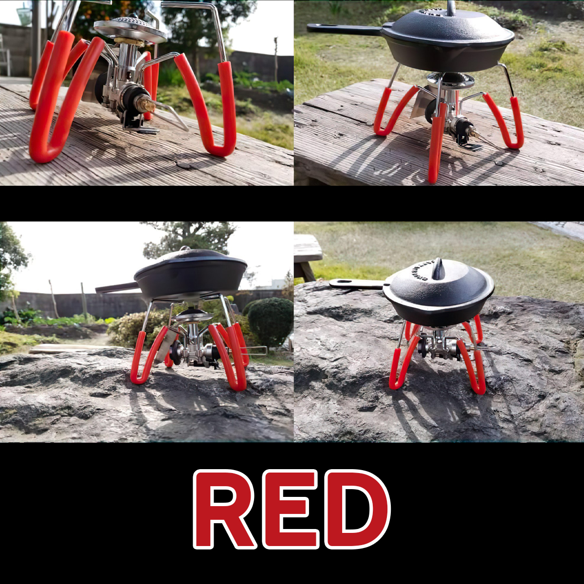 Phụ Kiện Cắm Trại Chân Cao Su Chống Trượt Giúp Việc Sử Dụng Bếp Gas Soto St-310 ( Bếp Nhện )