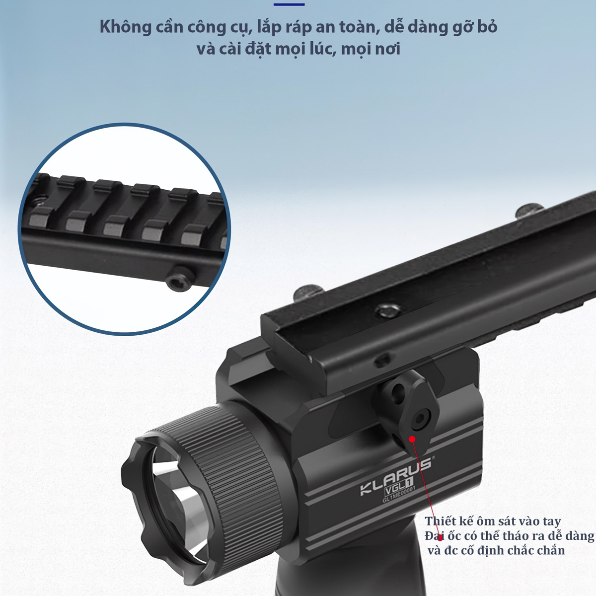 Phụ Kiện Chuyên Dụng KLARUS VGLSáng 1000 Lumen Chiếu Xa 273M