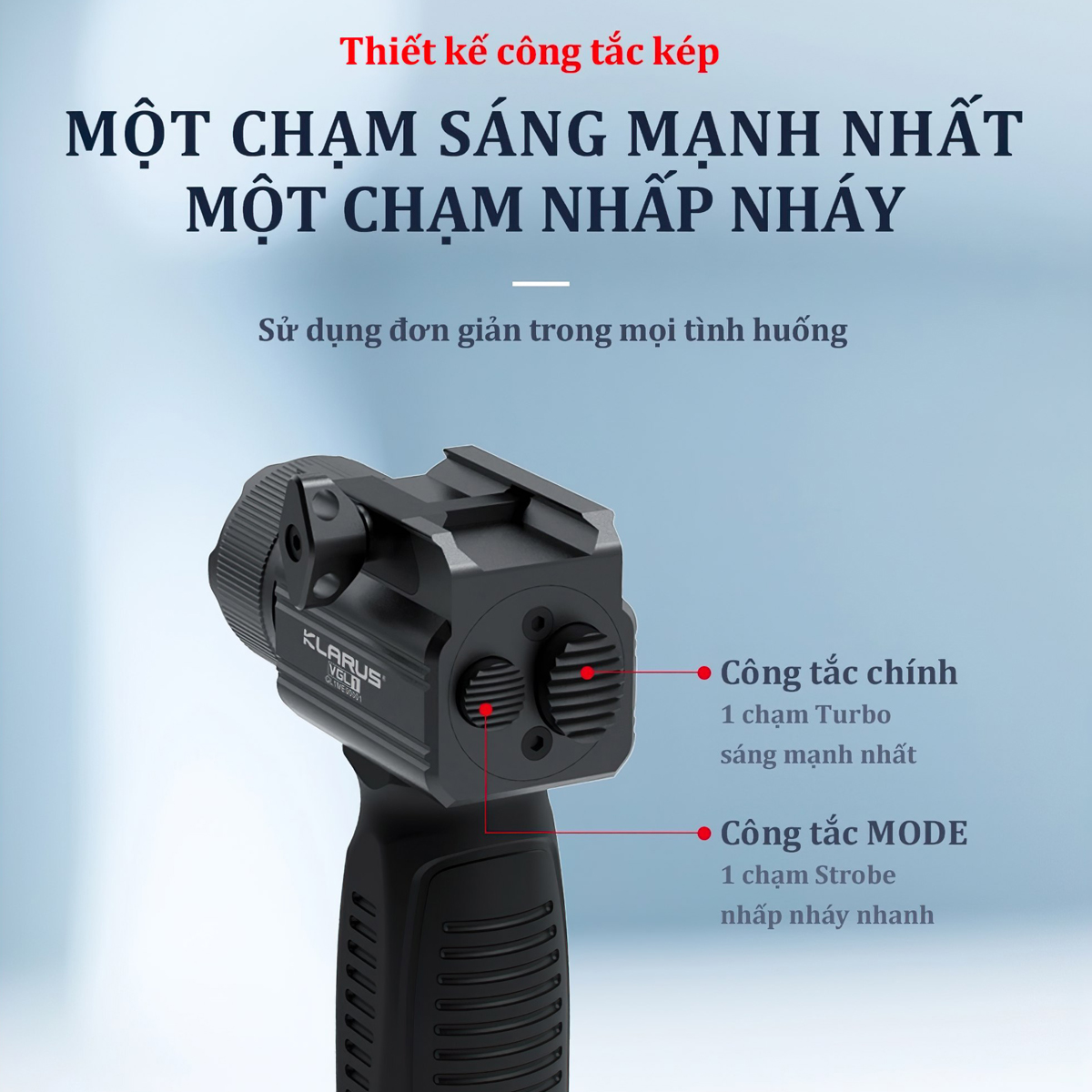Phụ Kiện Chuyên Dụng KLARUS VGLSáng 1000 Lumen Chiếu Xa 273M