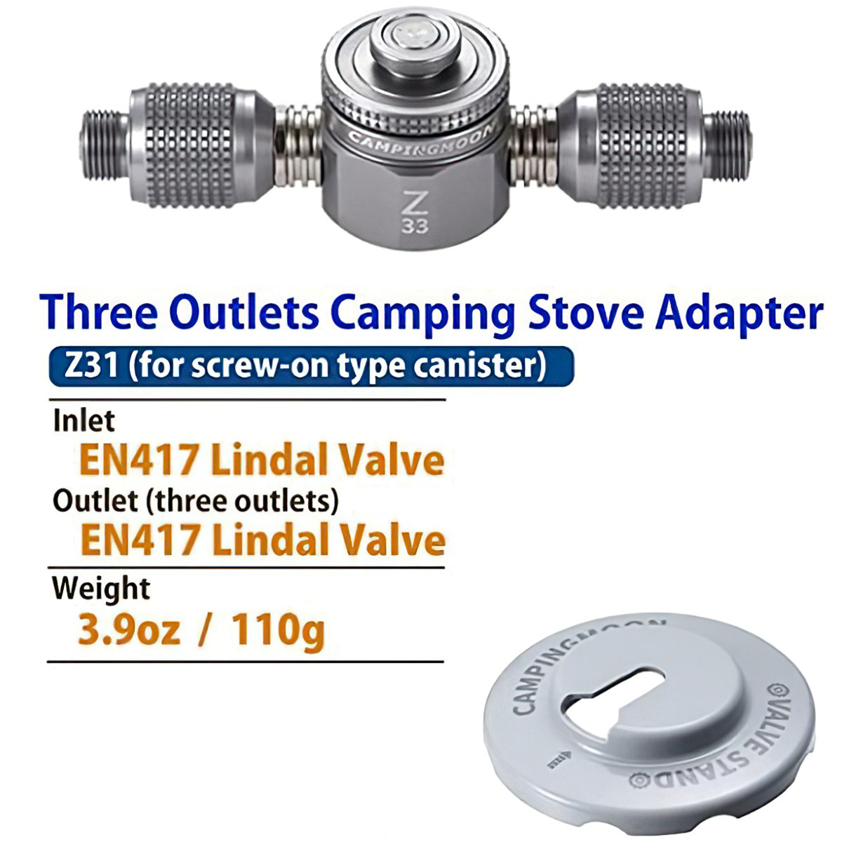 Campingmoon Z31 Phụ Kiện Đầu Chuyển Đổi Bình Gas Mini