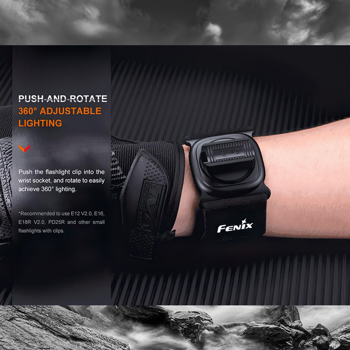 Fenix Alw-01 Phụ KiệN Đeo ĐèN Pin Cổ Tay Cắm Trại