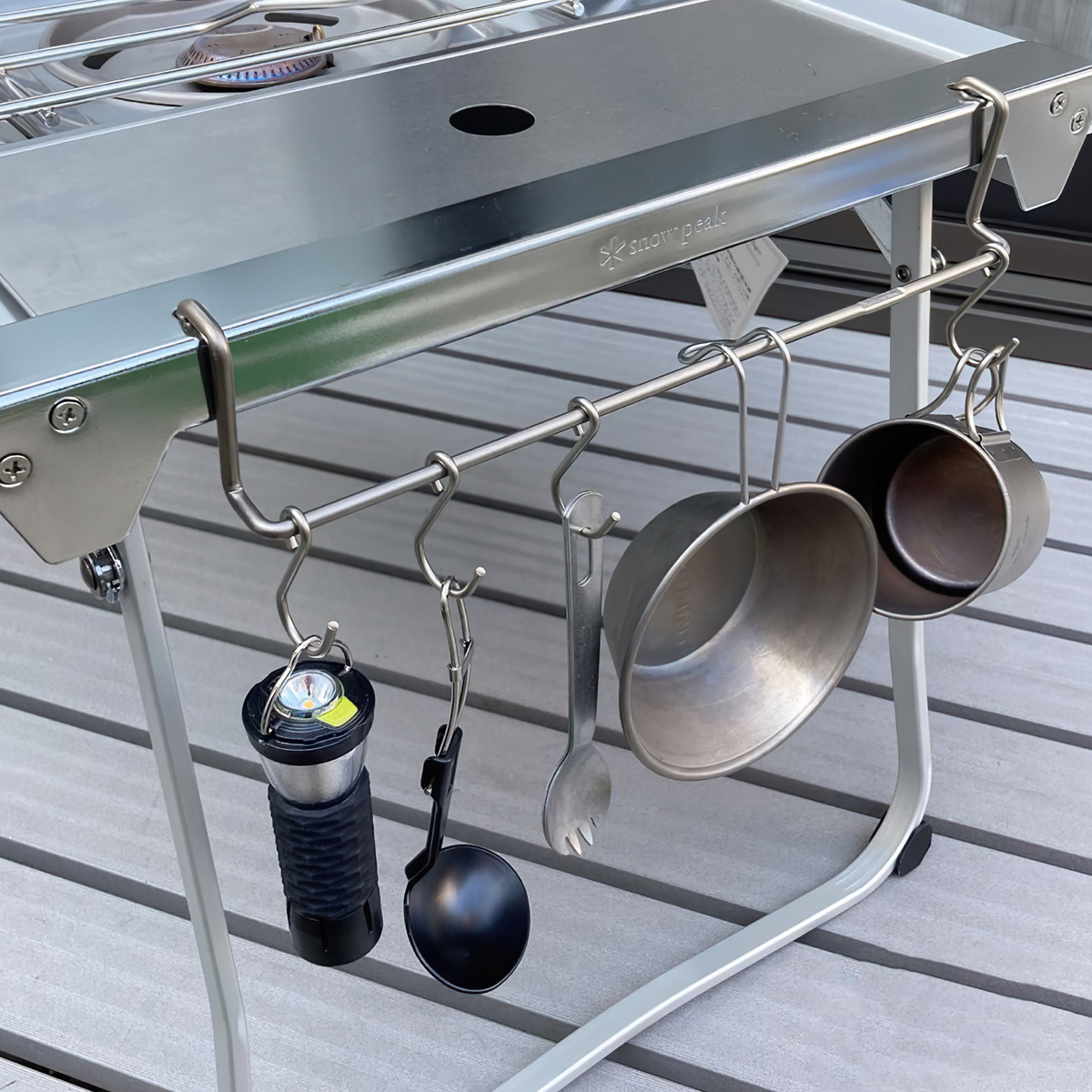 Snowpeak Phụ Kiện Móc Treo Cắm Trại Du Lịch Igt Stainless Steel Box Hanger Ck-020