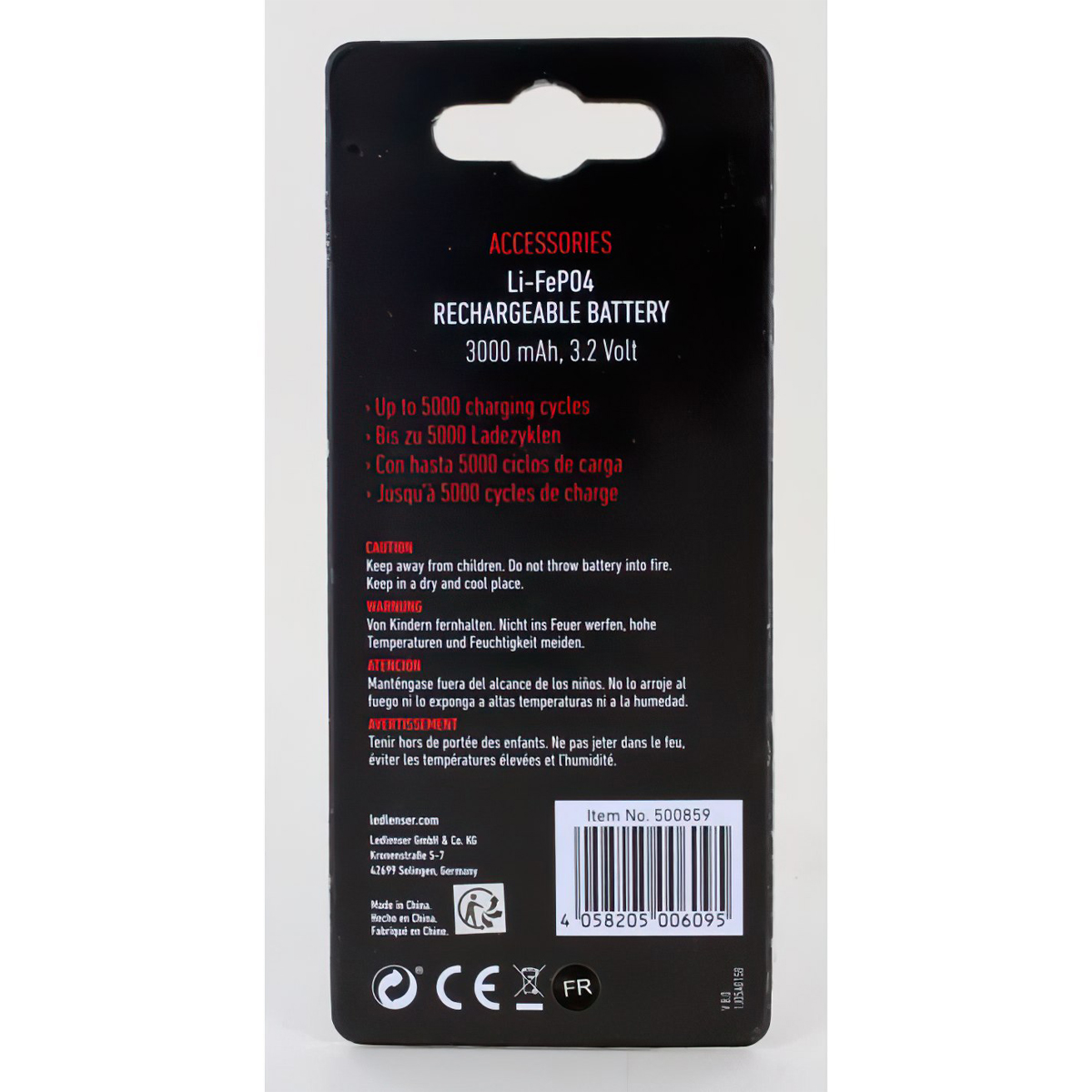 LedLenser I9RI Pin 26650 Li-FePo4 3000mAh Cắm Trại