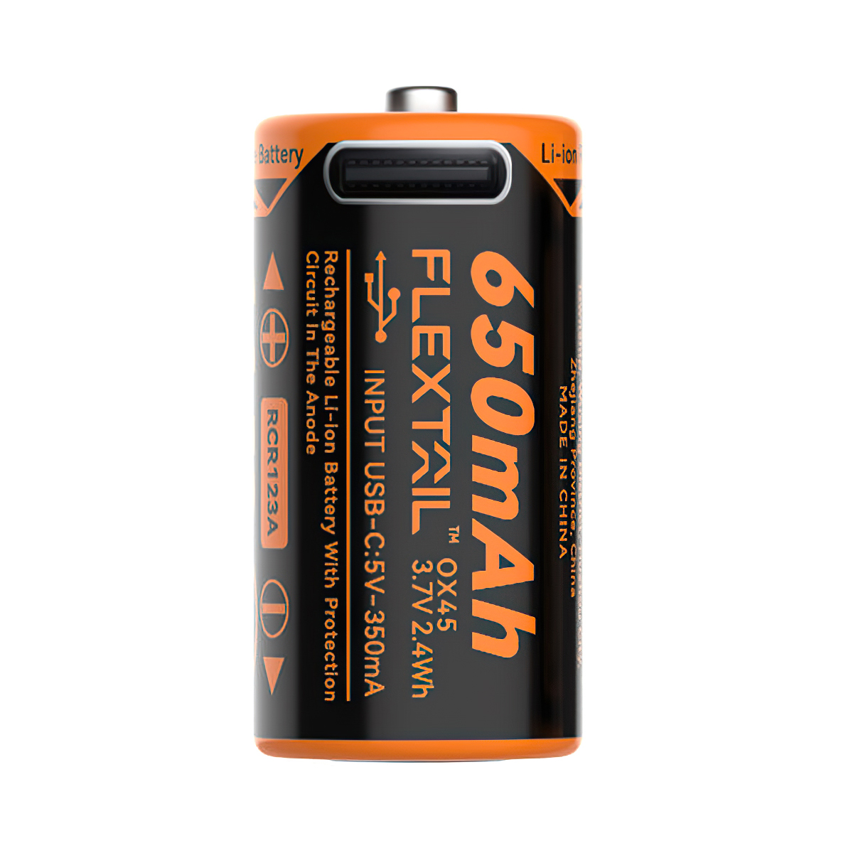 Pin sạc ZERO BATTERY 650CHT - High Performance RCR123A Li-ion Battery