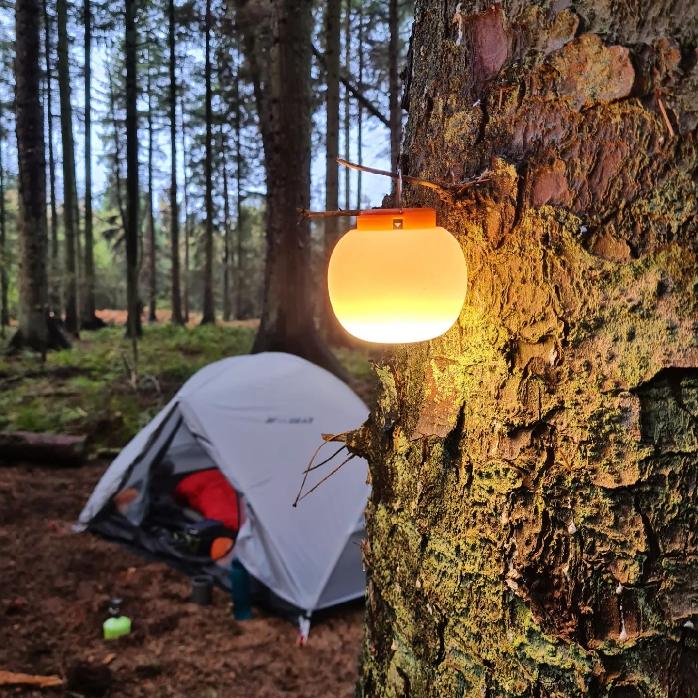 Máy bơm hơi lều đệm gối hơi cắm trại đa năng TINY PUMP 2X hút chân không kiêm đèn dã ngoại