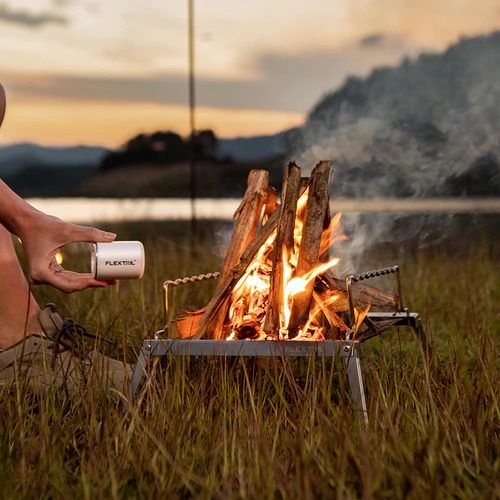 Máy bơm hơi lều đệm gối hơi cắm trại đa năng TINY PUMP 2X hút chân không kiêm đèn dã ngoại