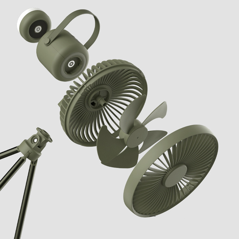 Naturehike NH22ZM001 Quạt cắm trại kèm đèn lều