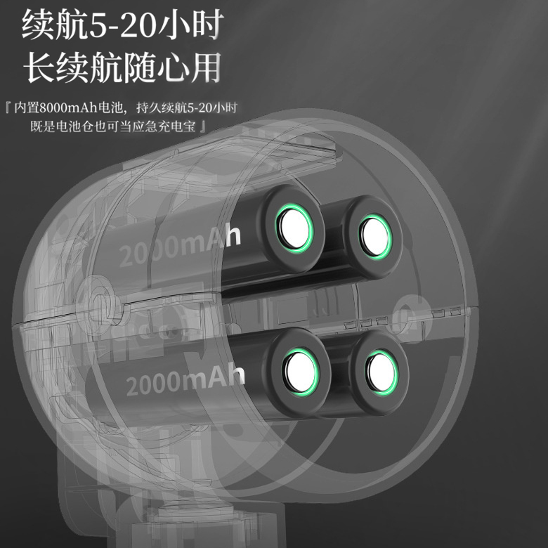 Naturehike NH22ZM001 Quạt cắm trại kèm đèn lều