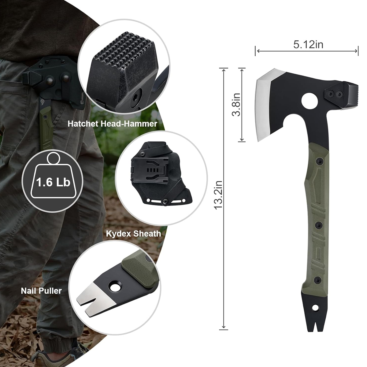 Olight Otacle A1 (Axe) Rìu Đa Chức Năng Cắm Trại