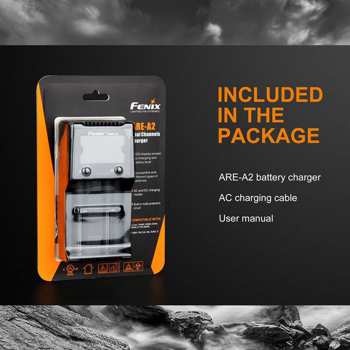 Fenix Are-A2 Sạc Pin Đôi Đa Năng Cắm Trại