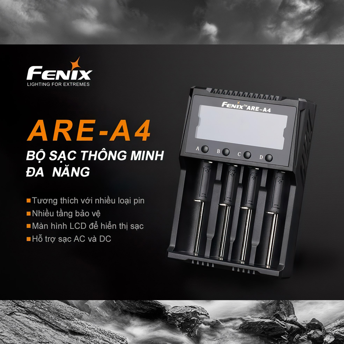 Fenix Are-A4 Sạc Pin Cắm Trại
