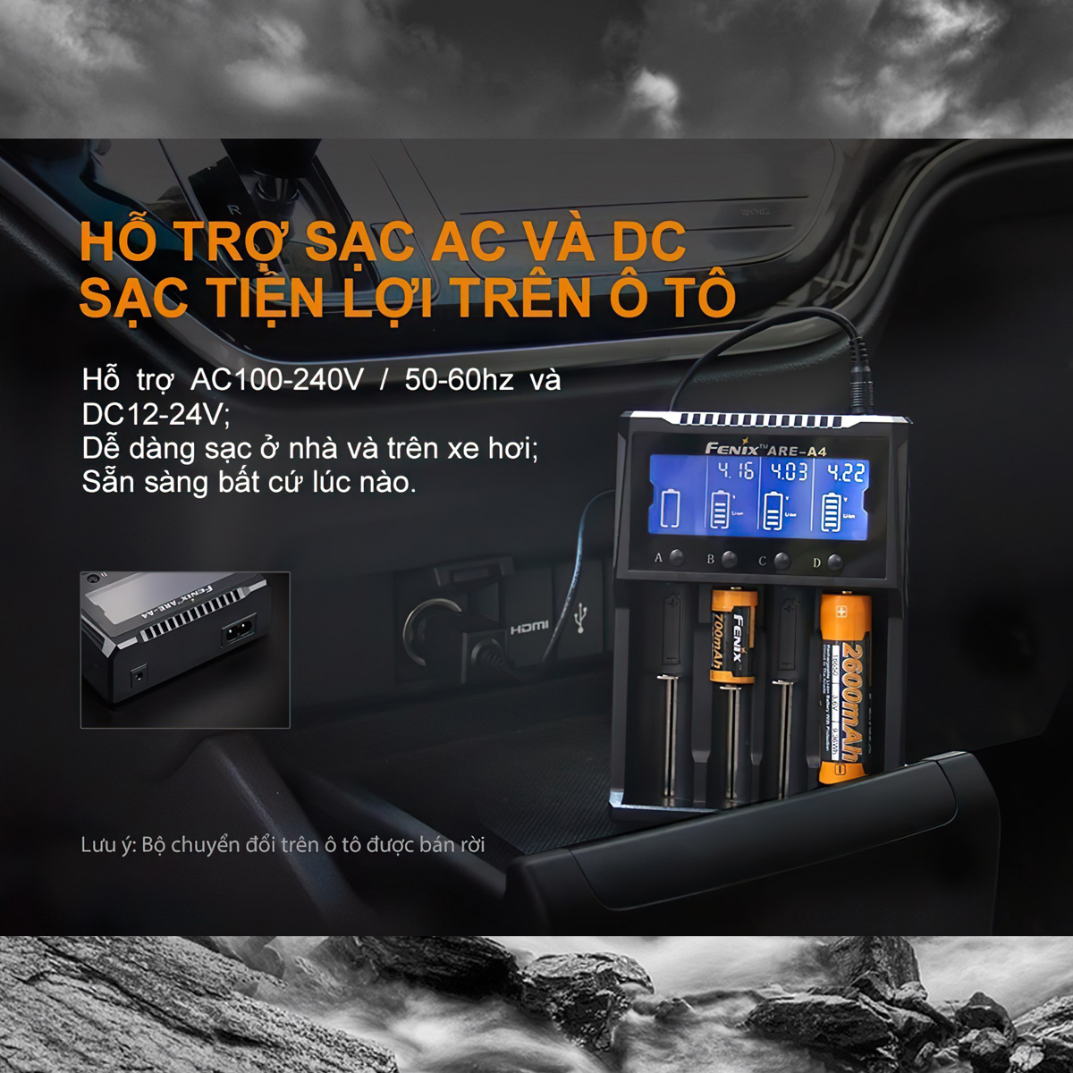 Fenix Are-A4 Sạc Pin Cắm Trại