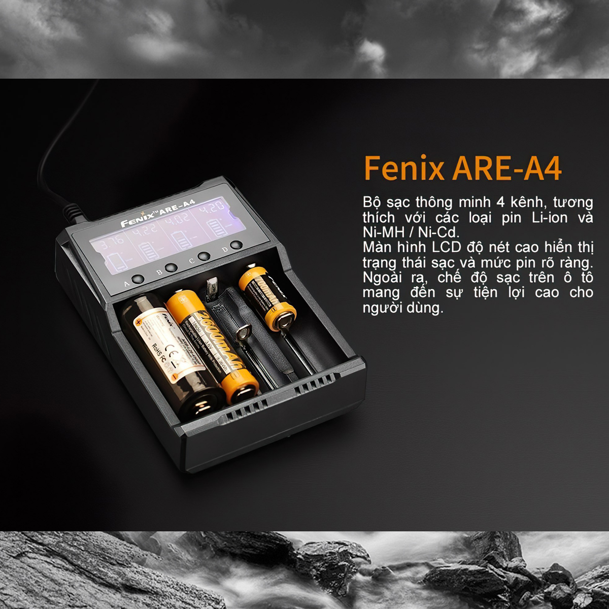 Fenix Are-A4 Sạc Pin Cắm Trại