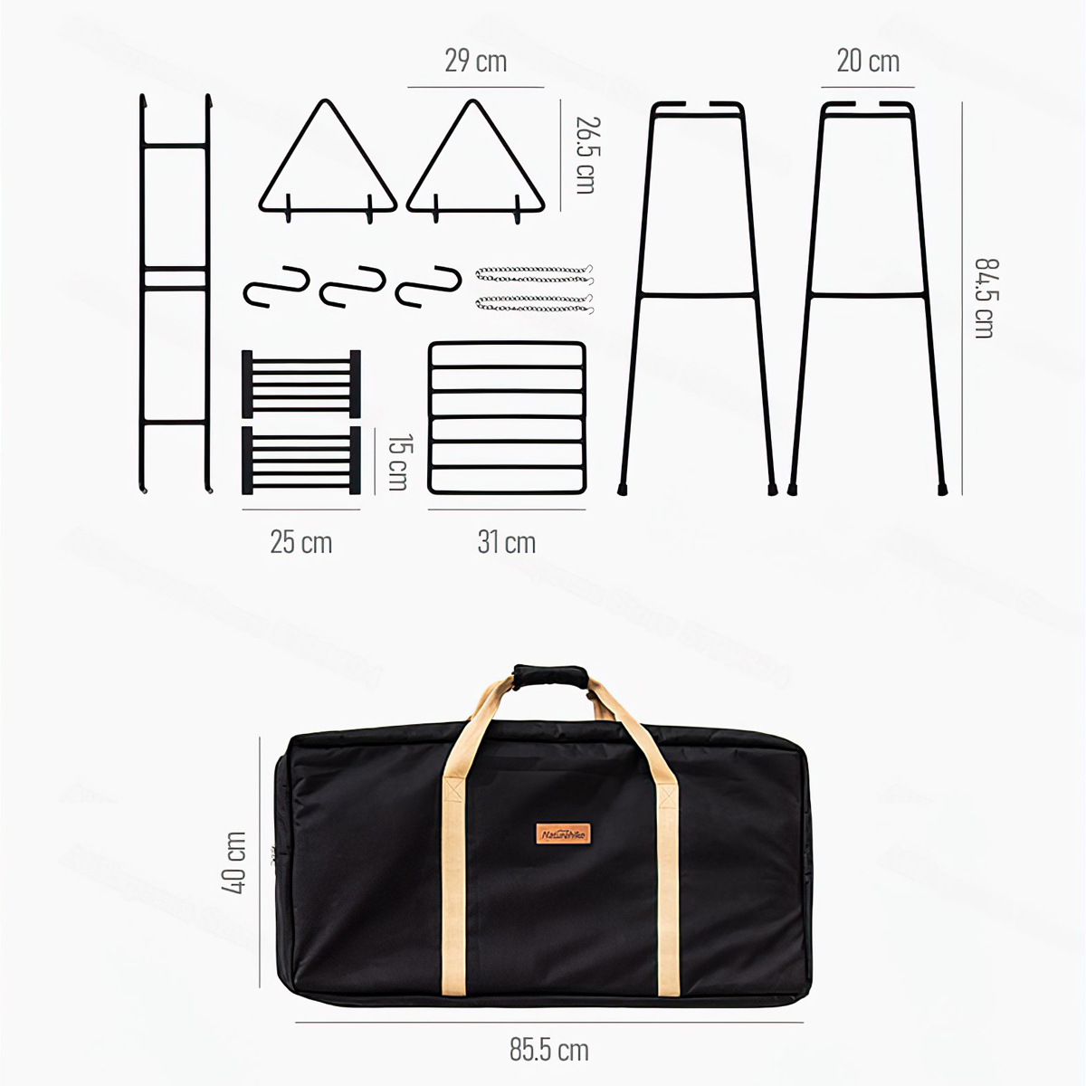 Naturehike Siêu giá để đồ nấu ăn Glamping