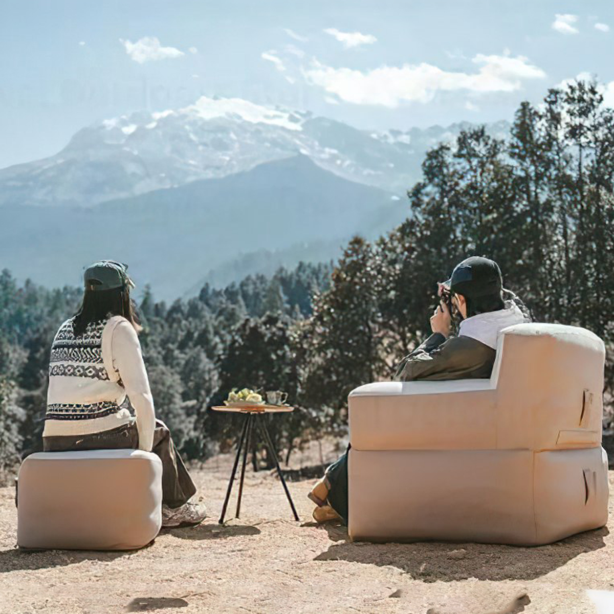 Naturehike CNH22DZ023 Sofa Bơm Hơi Cắm Trại Ngoài Trời 1-2 Người Glamping