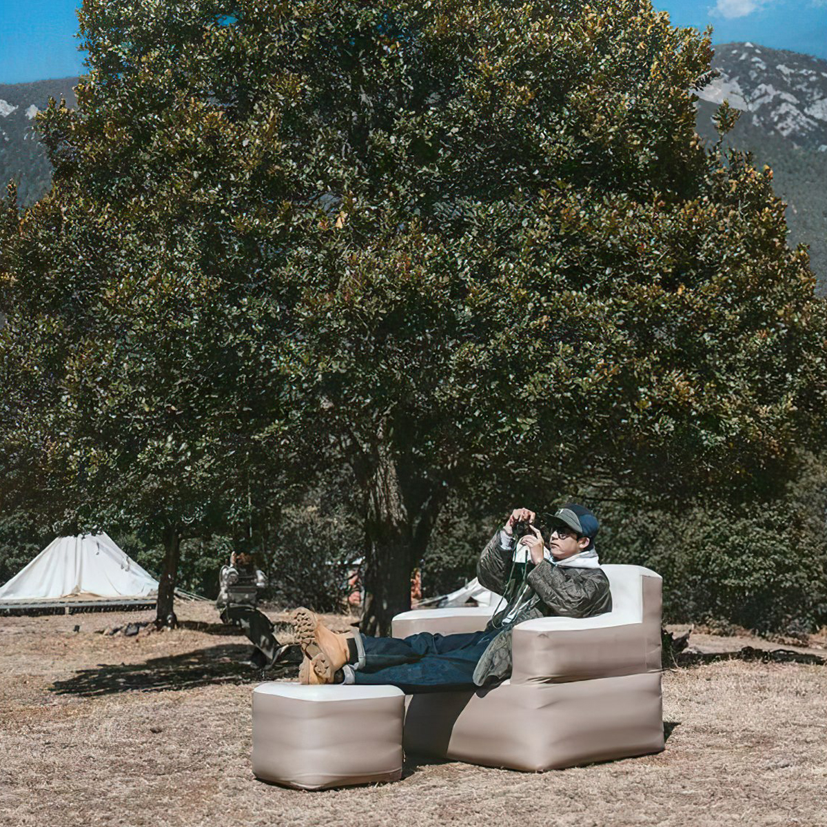 Naturehike CNH22DZ023 Sofa Bơm Hơi Cắm Trại Ngoài Trời 1-2 Người Glamping