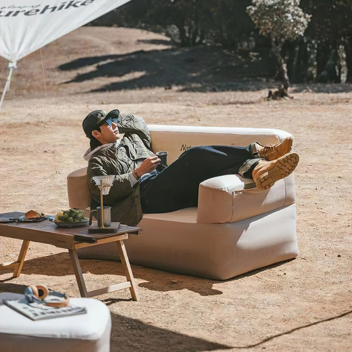 Naturehike CNH22DZ023 Sofa Bơm Hơi Cắm Trại Ngoài Trời 1-2 Người Glamping