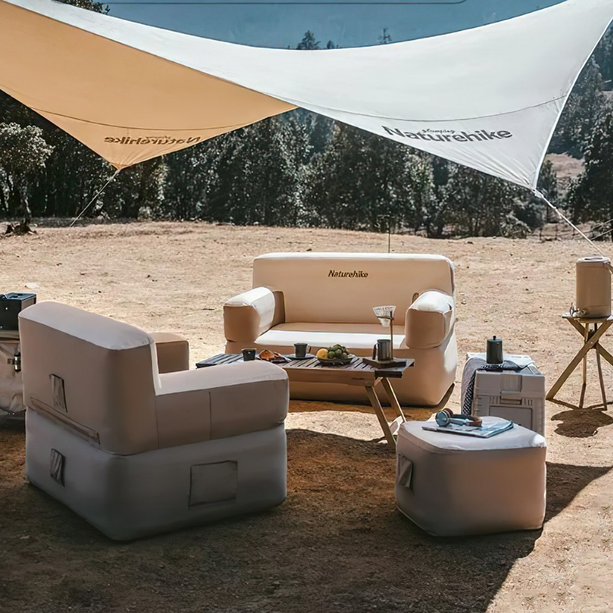 Naturehike CNH22DZ023 Sofa Bơm Hơi Cắm Trại Ngoài Trời 1-2 Người Glamping