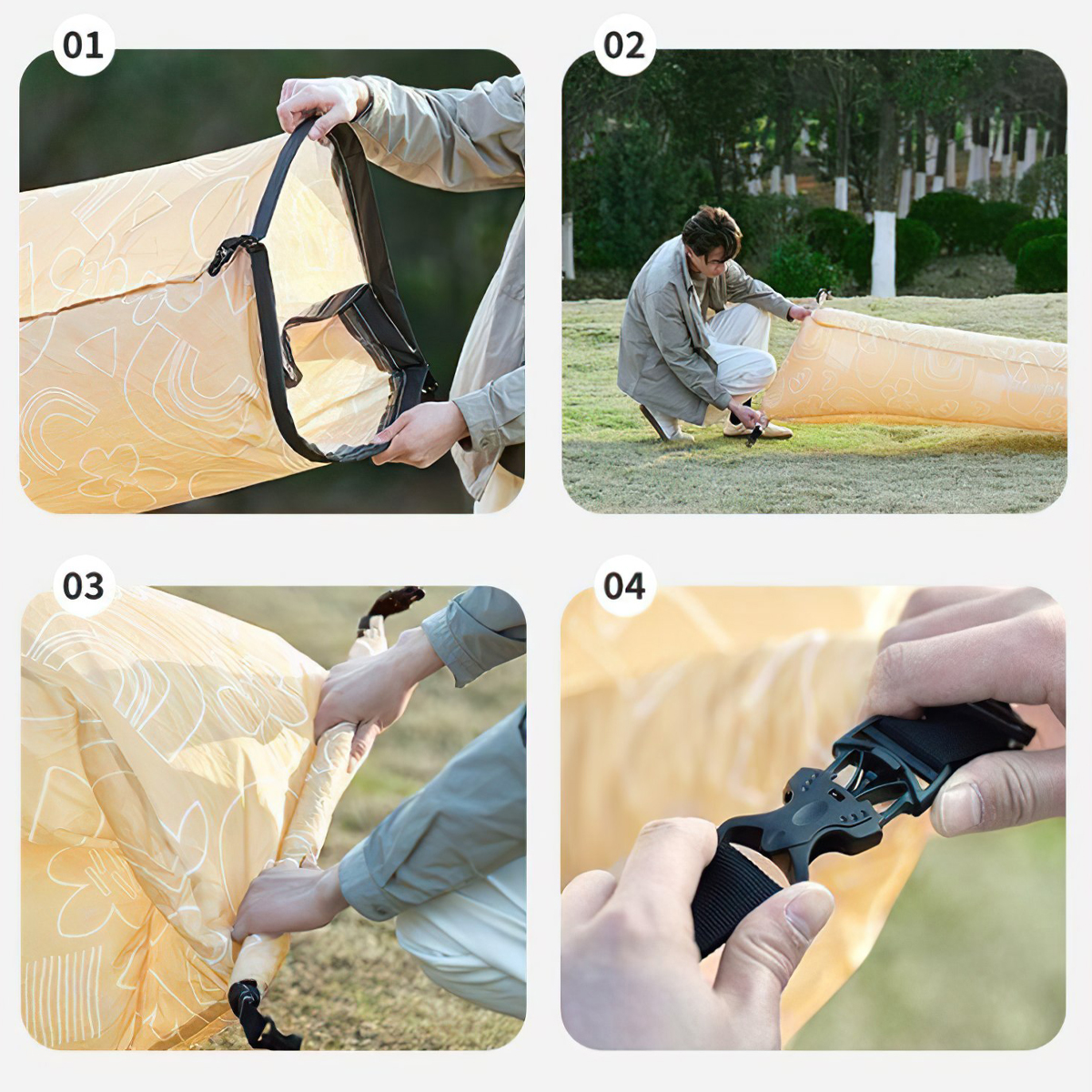 Naturehike CNH22DZ022 Sofa Bơm Hơi Xếp Gọn Cắm Trại