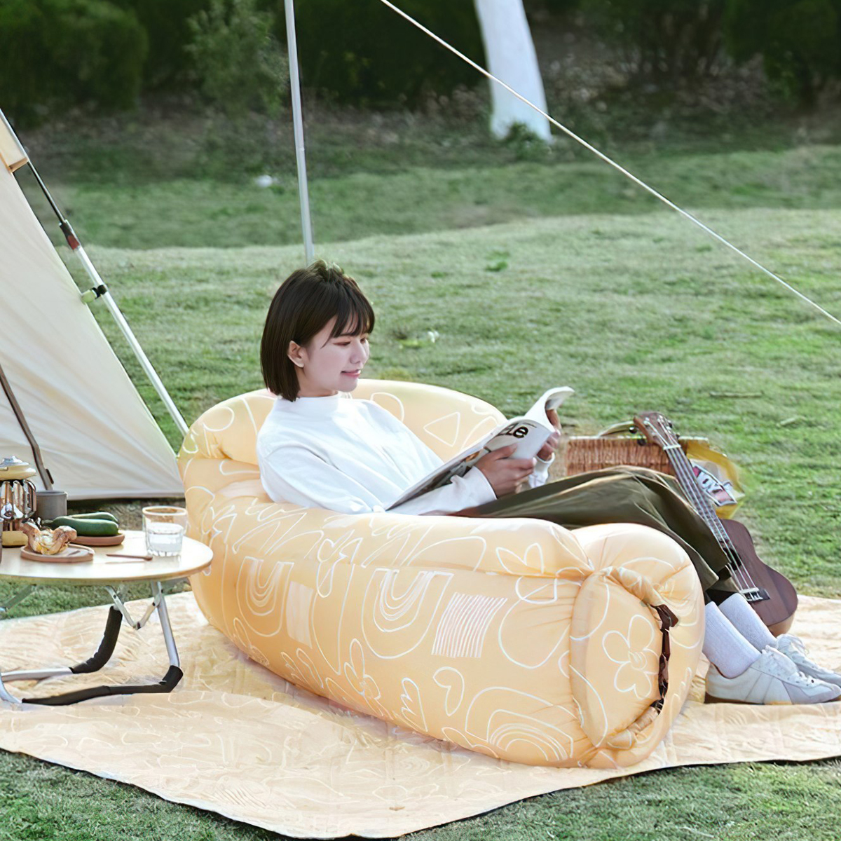 Naturehike CNH22DZ022 Sofa Bơm Hơi Xếp Gọn Cắm Trại