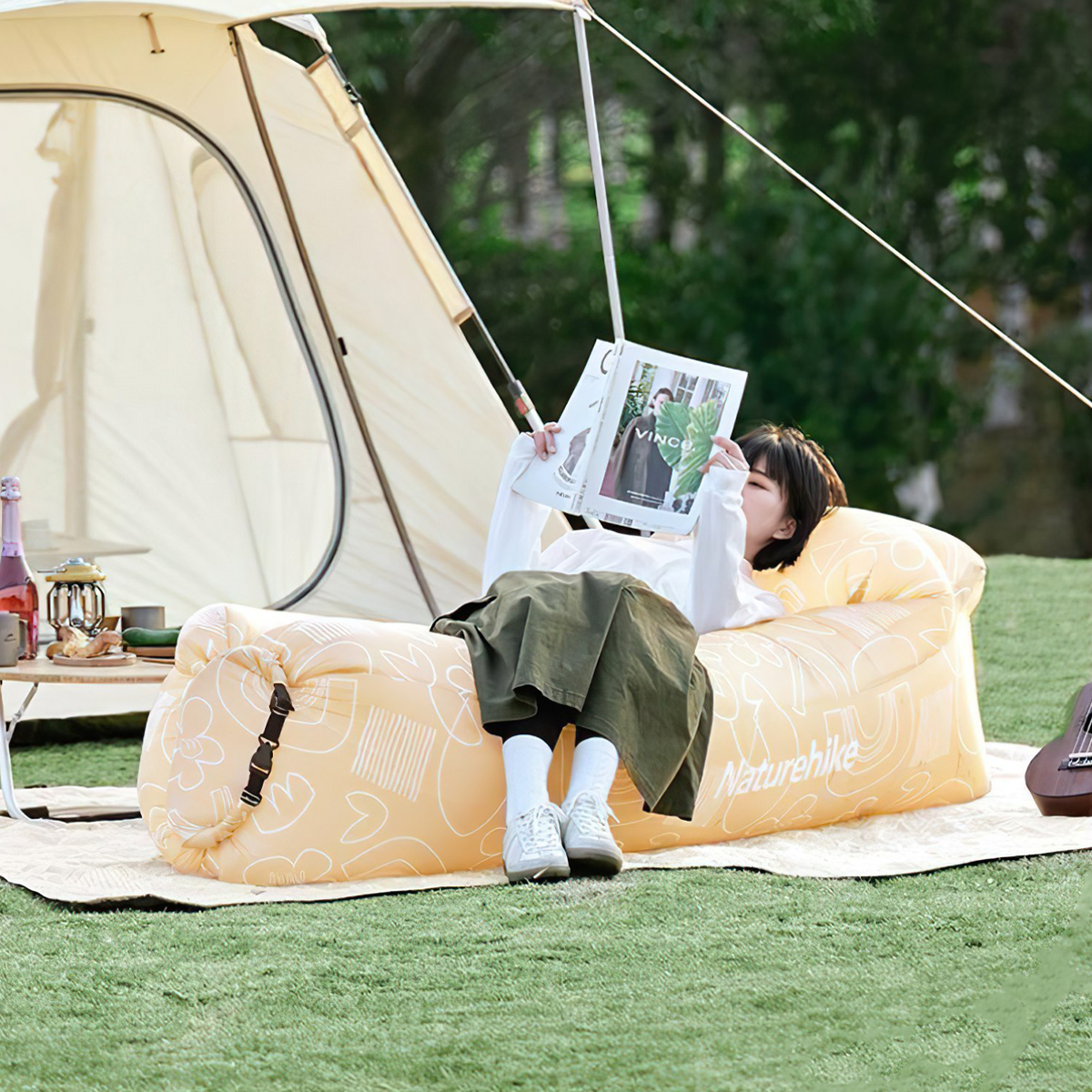 Naturehike CNH22DZ022 Sofa Bơm Hơi Xếp Gọn Cắm Trại