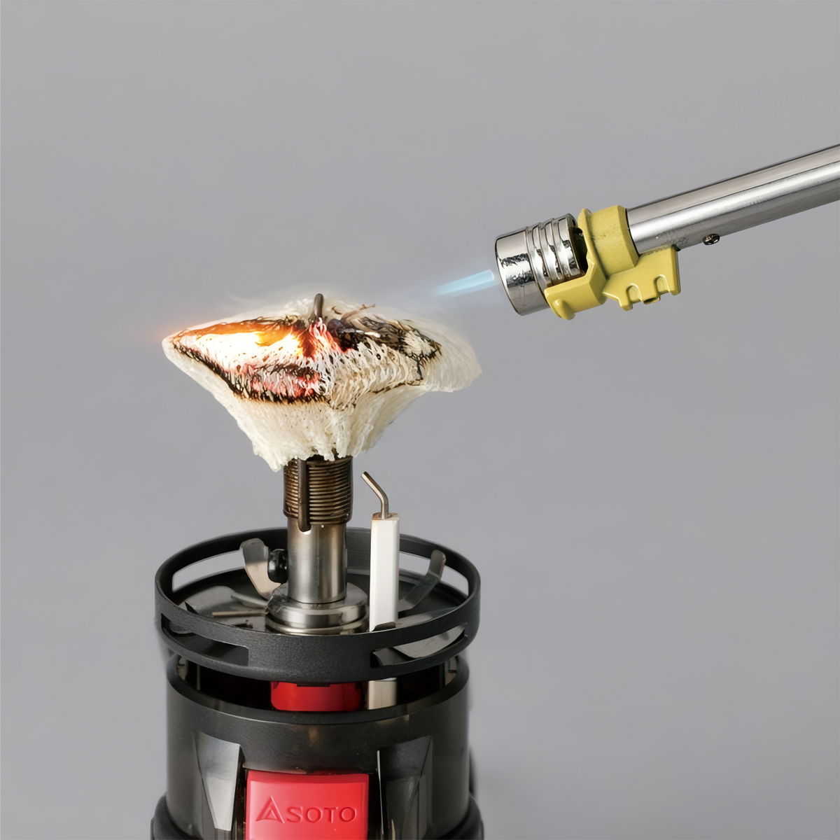 Soto Bật Lửa Khò Kéo Dài Cắm Trại Slide Gas Torch Skeleton Black ST-480C2SB